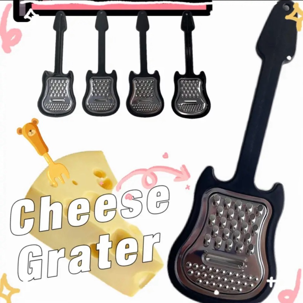 Cheese Grater, Guitar Shaped 🎸you will receive ONE, NEW, Shred Your Chee…